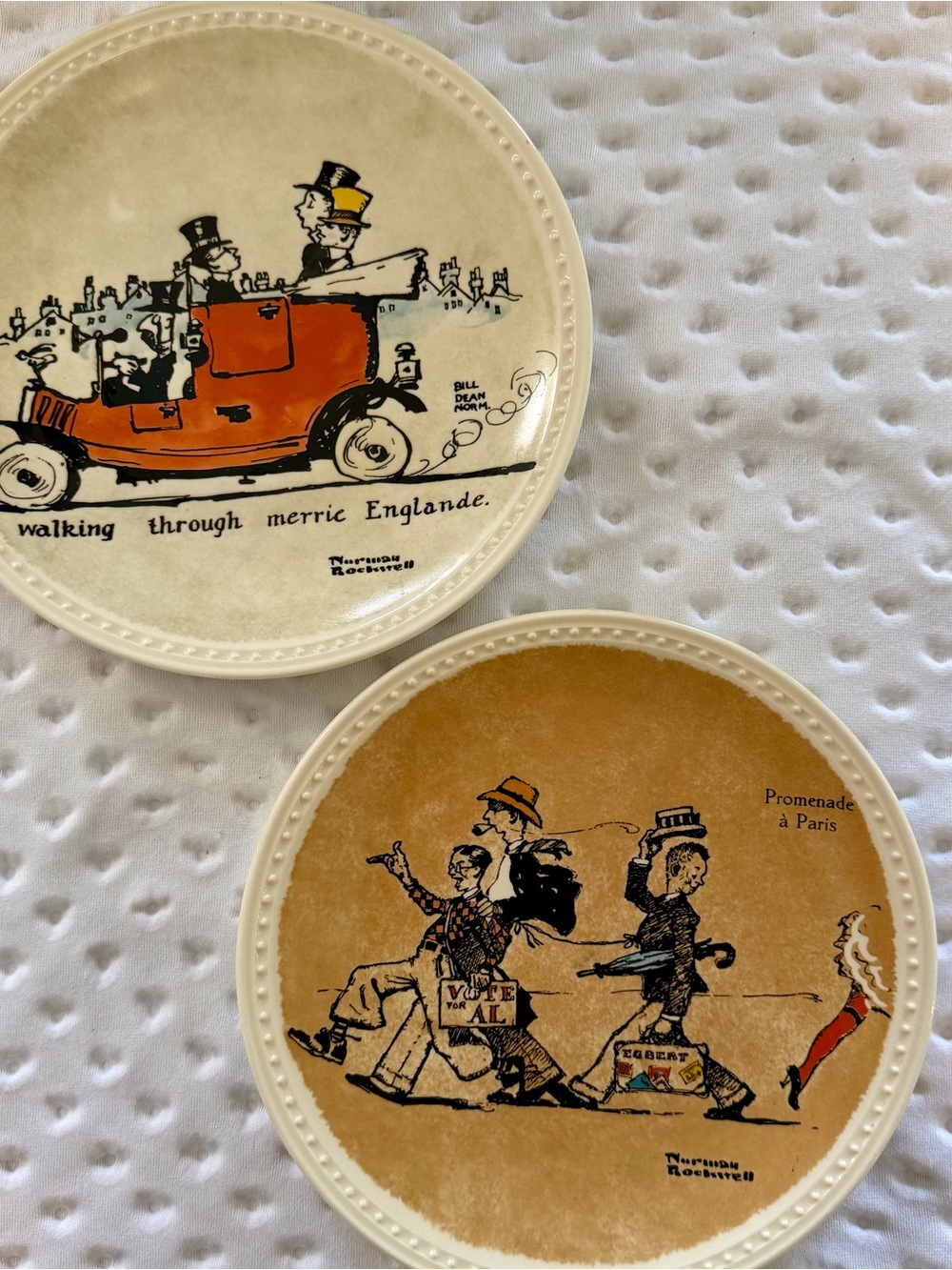Vintage 2 of Norman Rockwell numbered plates. 1980’s